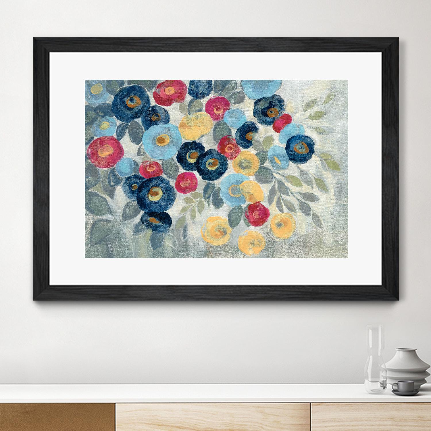 Winter Flowers I by Silvia Vassileva on GIANT ART - pink floral