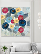 Winter Flowers II by Silvia Vassileva on GIANT ART - grey floral