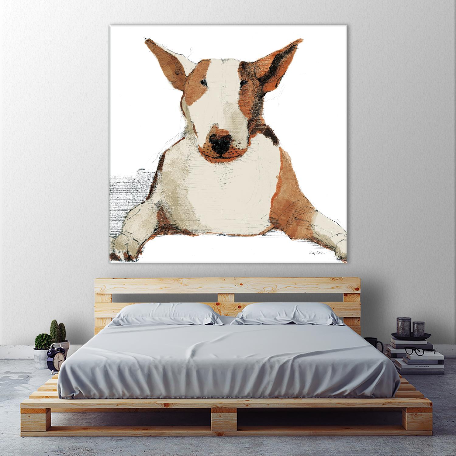 Oberon Watercolor by Avery Tillmon on GIANT ART - brown animals