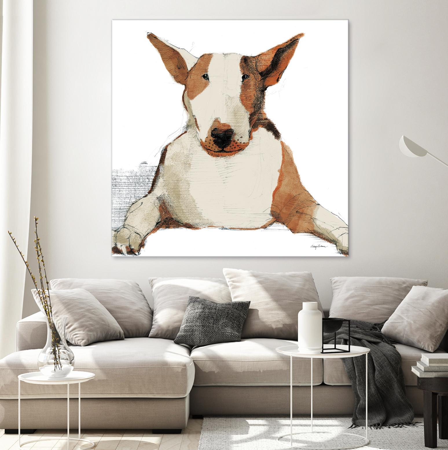 Oberon Watercolor by Avery Tillmon on GIANT ART - brown animals