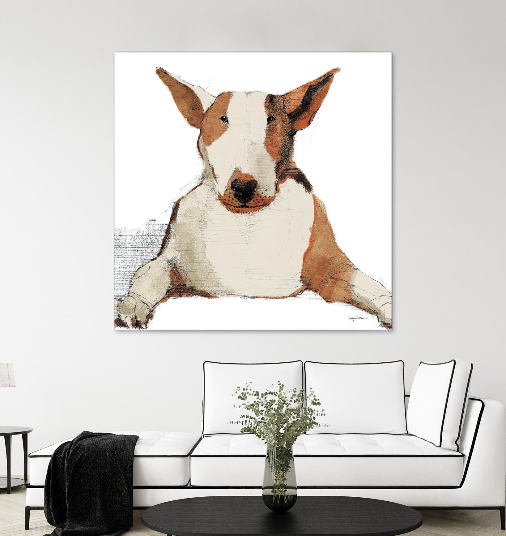 Oberon Watercolor by Avery Tillmon on GIANT ART - brown animals