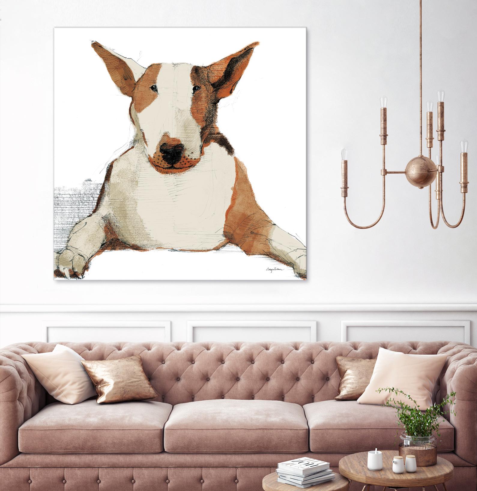 Oberon Watercolor by Avery Tillmon on GIANT ART - brown animals