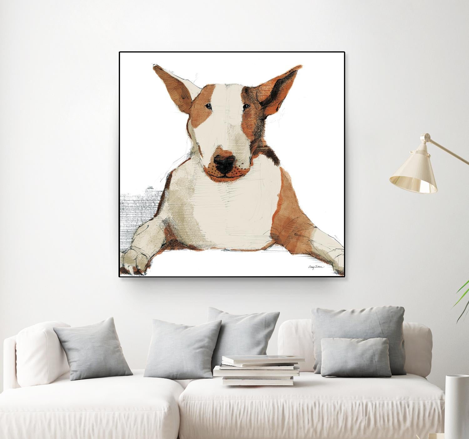 Oberon Watercolor by Avery Tillmon on GIANT ART - brown animals