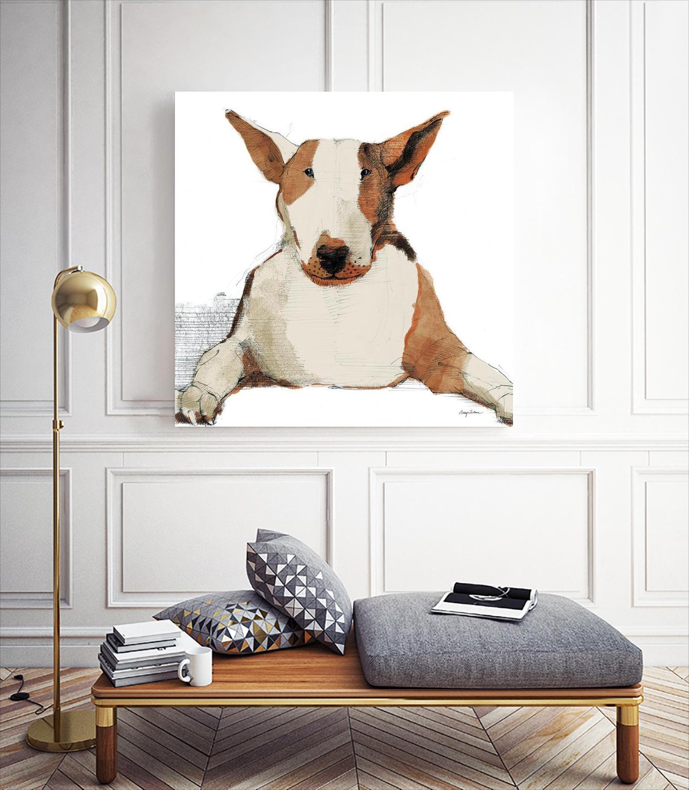 Oberon Watercolor by Avery Tillmon on GIANT ART - brown animals