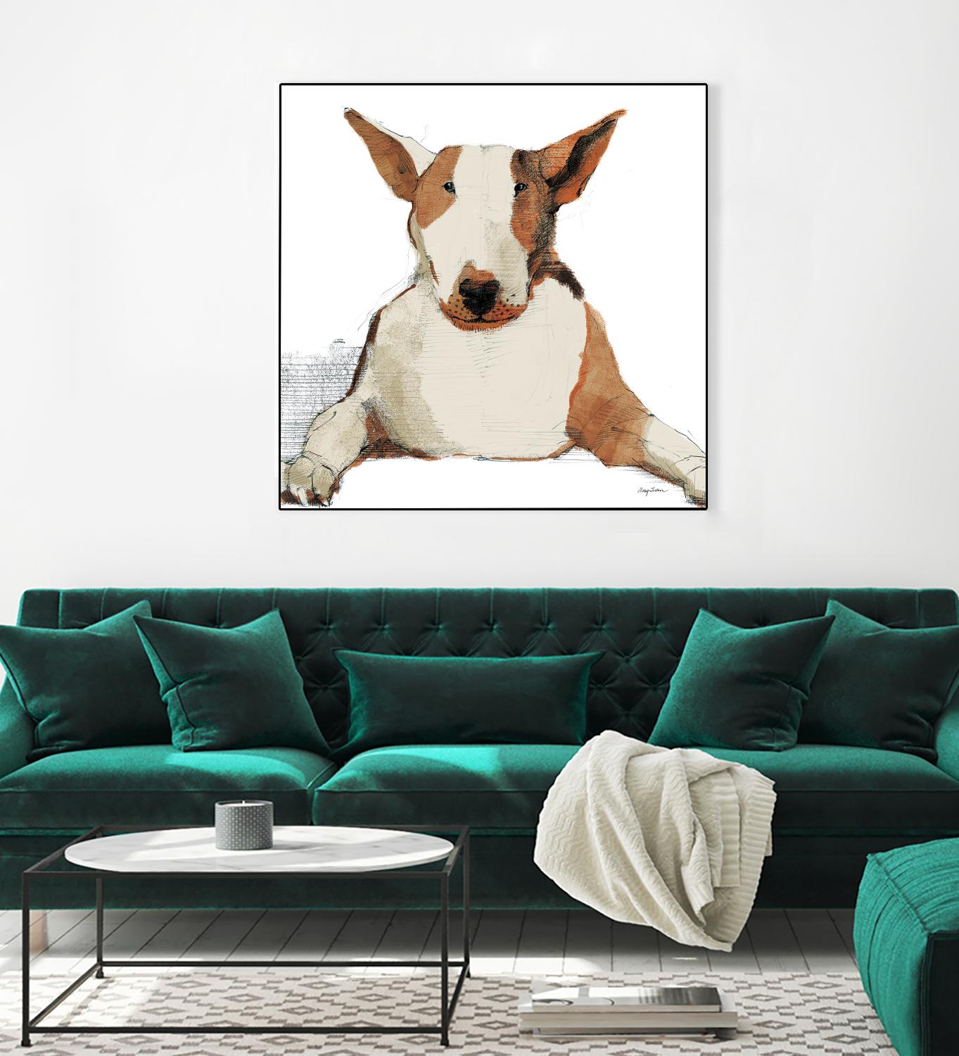 Oberon Watercolor by Avery Tillmon on GIANT ART - brown animals