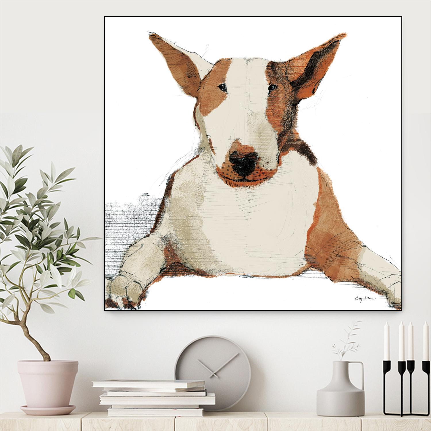 Oberon Watercolor by Avery Tillmon on GIANT ART - brown animals