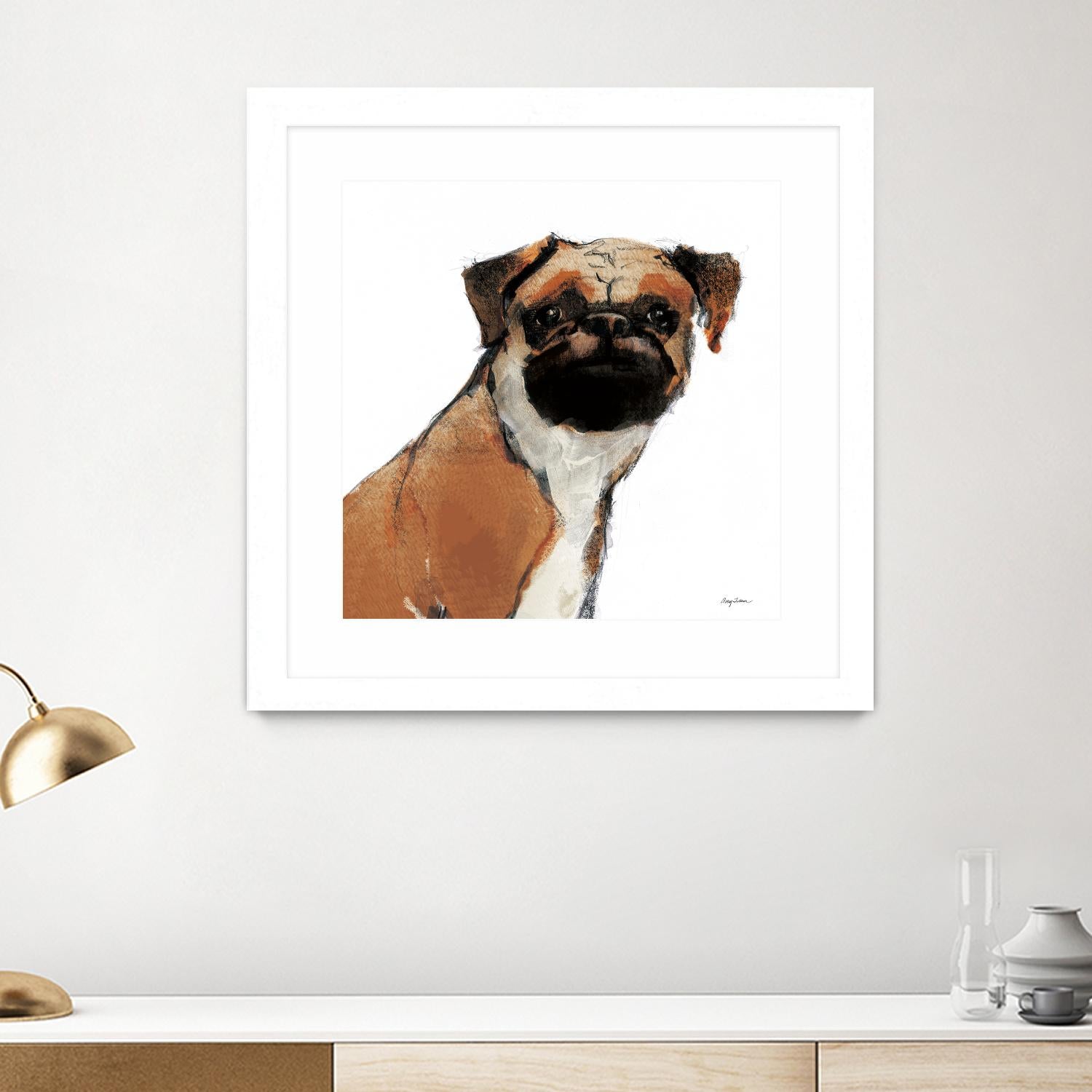 Orpheus Watercolor by Avery Tillmon on GIANT ART - brown animals