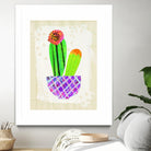 Collage Cactus I on Graph Paper by Melissa Averinos on GIANT ART - beige botany