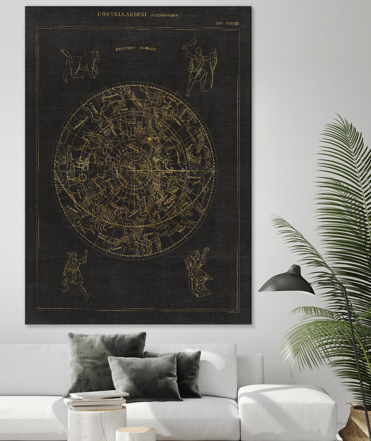 Collage Cactus IV on Graph Paper by Portfolio on GIANT ART - grey maps