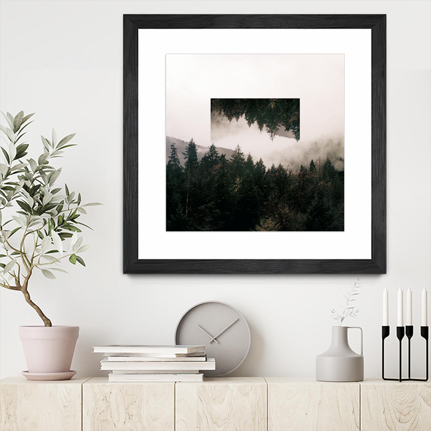 Reflected Landscape I by Laura Marshall on GIANT ART - white photo art