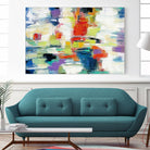 Island Town by Silvia Vassileva on GIANT ART - red abstract