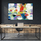 Island Town by Silvia Vassileva on GIANT ART - red abstract