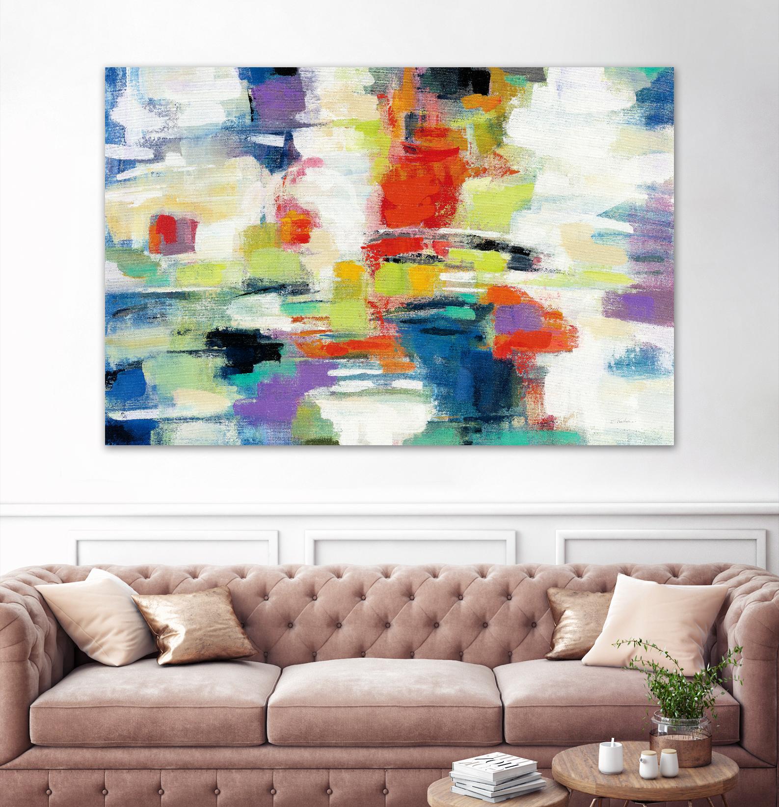 Island Town by Silvia Vassileva on GIANT ART - red abstract