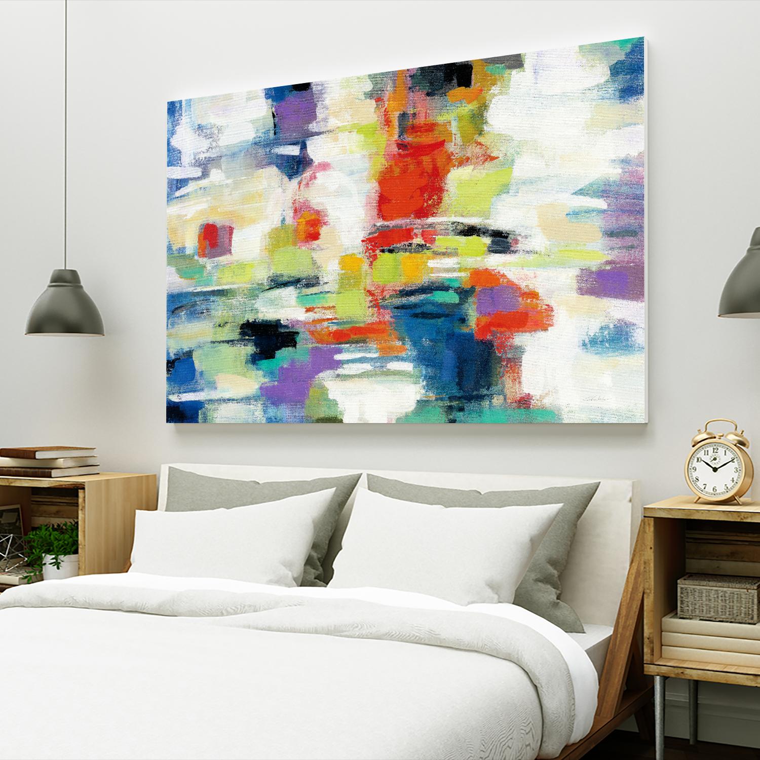 Island Town by Silvia Vassileva on GIANT ART - red abstract