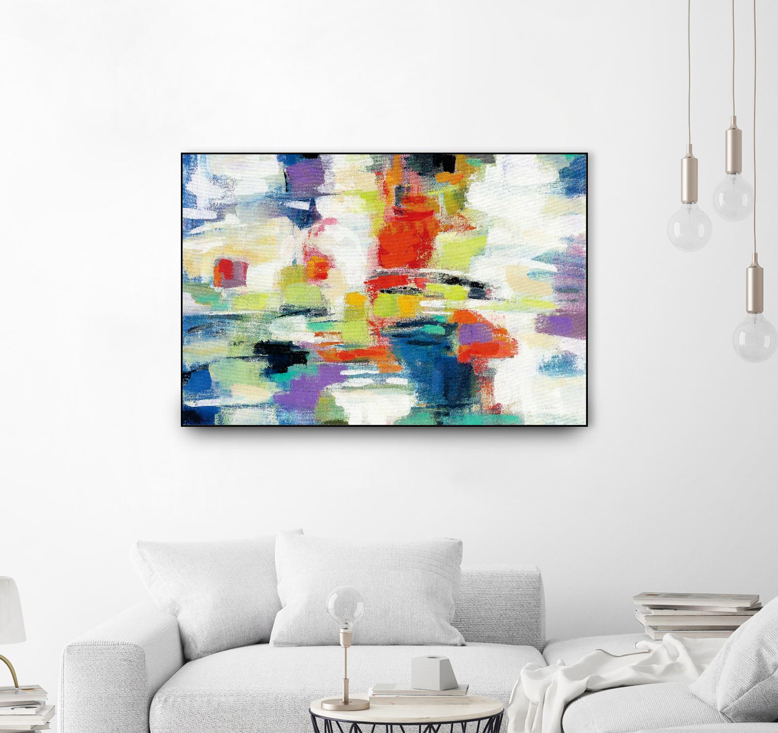 Island Town by Silvia Vassileva on GIANT ART - red abstract