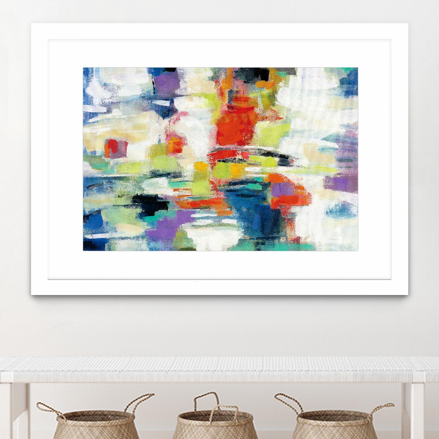 Island Town by Silvia Vassileva on GIANT ART - red abstract