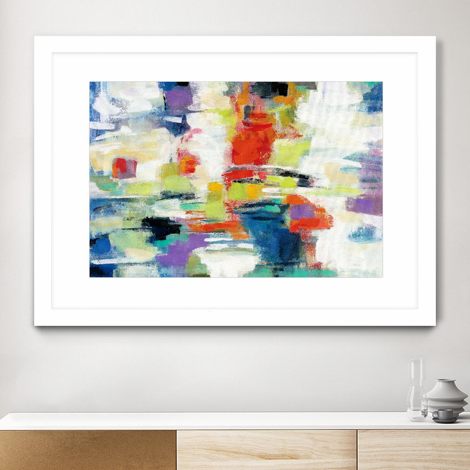 Island Town by Silvia Vassileva on GIANT ART - red abstract