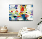 Island Town by Silvia Vassileva on GIANT ART - red abstract