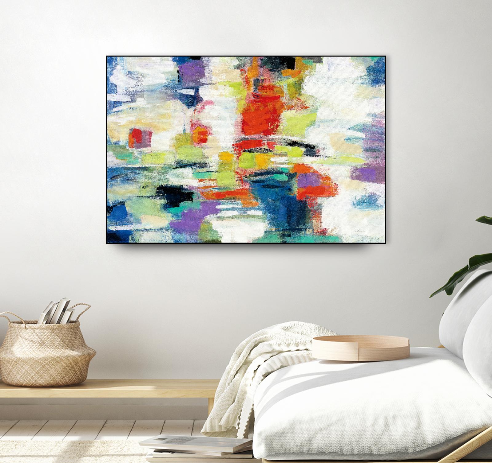 Island Town by Silvia Vassileva on GIANT ART - red abstract