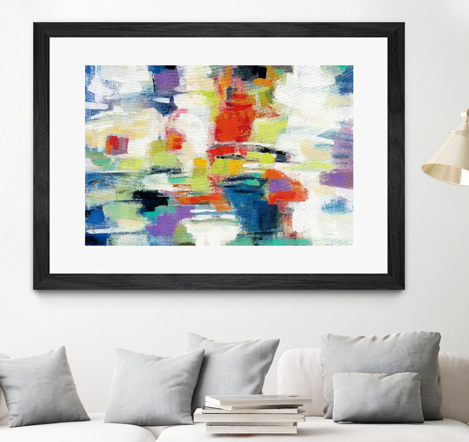 Island Town by Silvia Vassileva on GIANT ART - red abstract