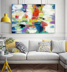 Island Town by Silvia Vassileva on GIANT ART - red abstract