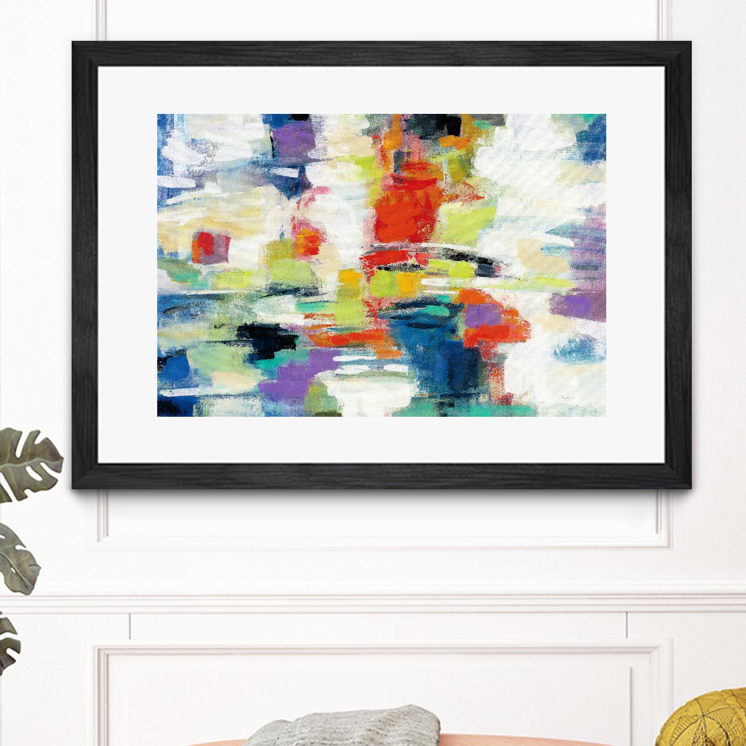 Island Town by Silvia Vassileva on GIANT ART - red abstract