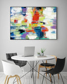 Island Town by Silvia Vassileva on GIANT ART - red abstract