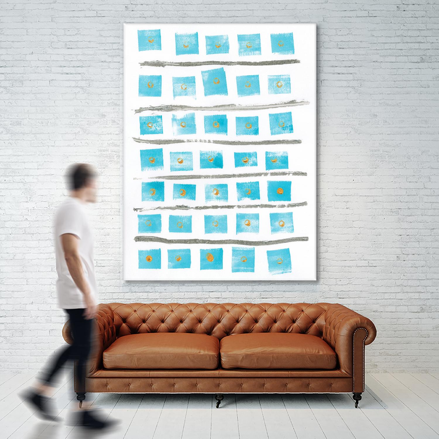 Ocean Blue II by Portfolio on GIANT ART - blue abstract