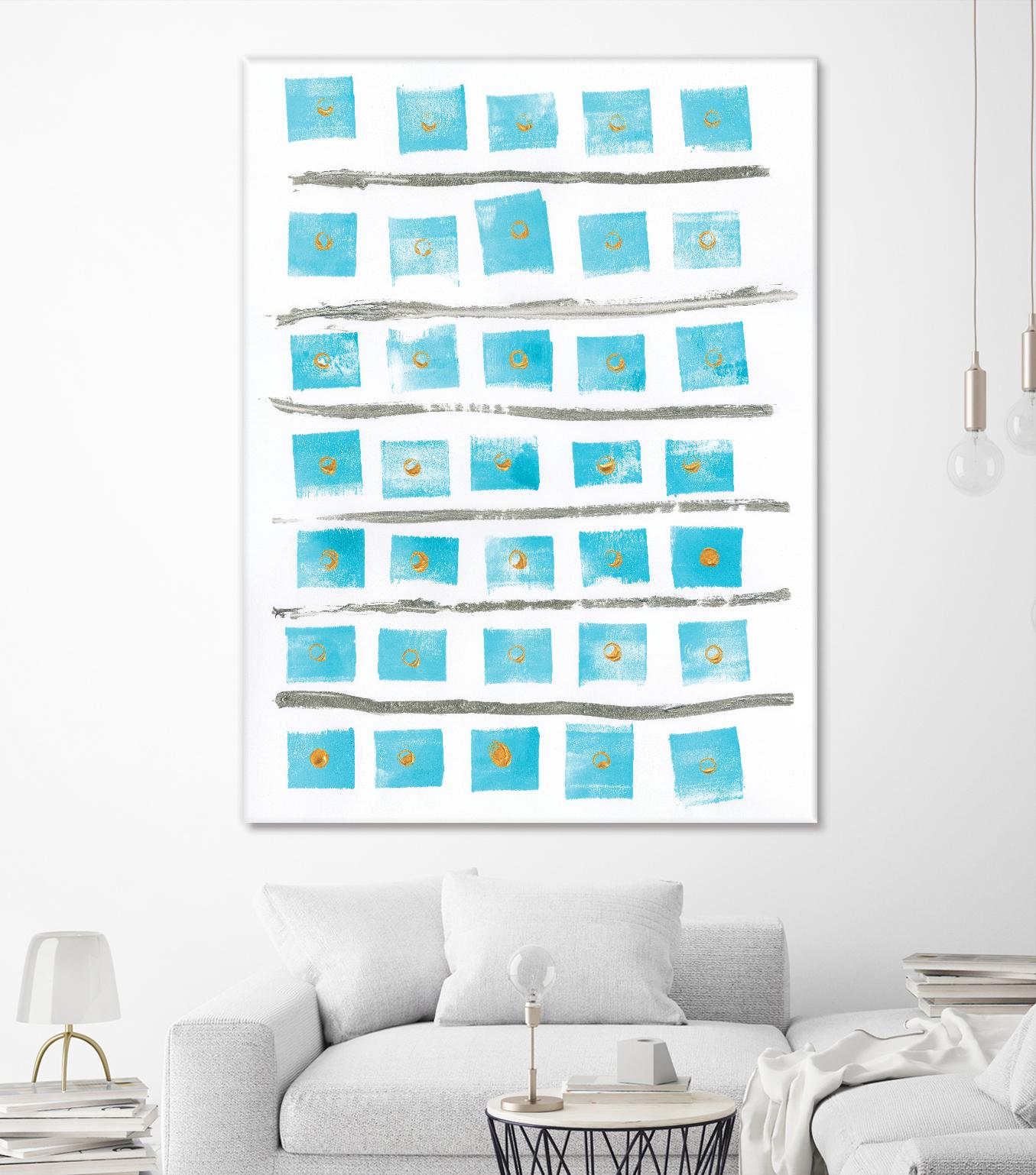 Ocean Blue II by Portfolio on GIANT ART - blue abstract