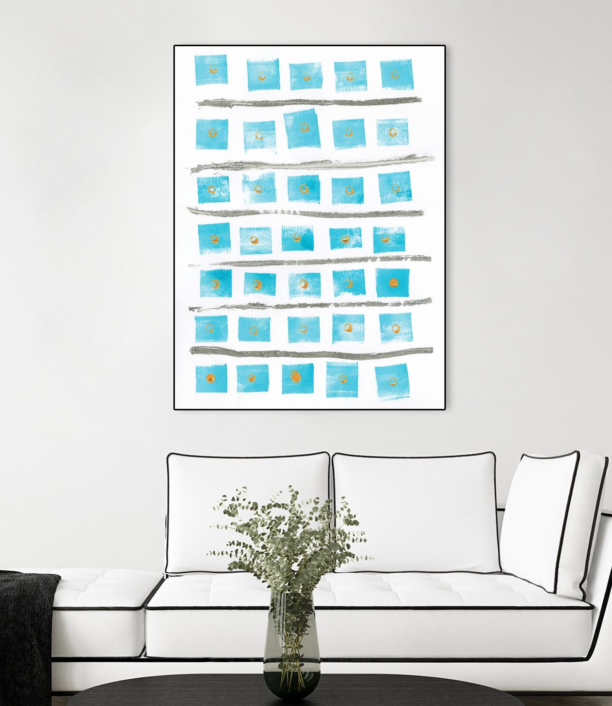 Ocean Blue II by Portfolio on GIANT ART - blue abstract