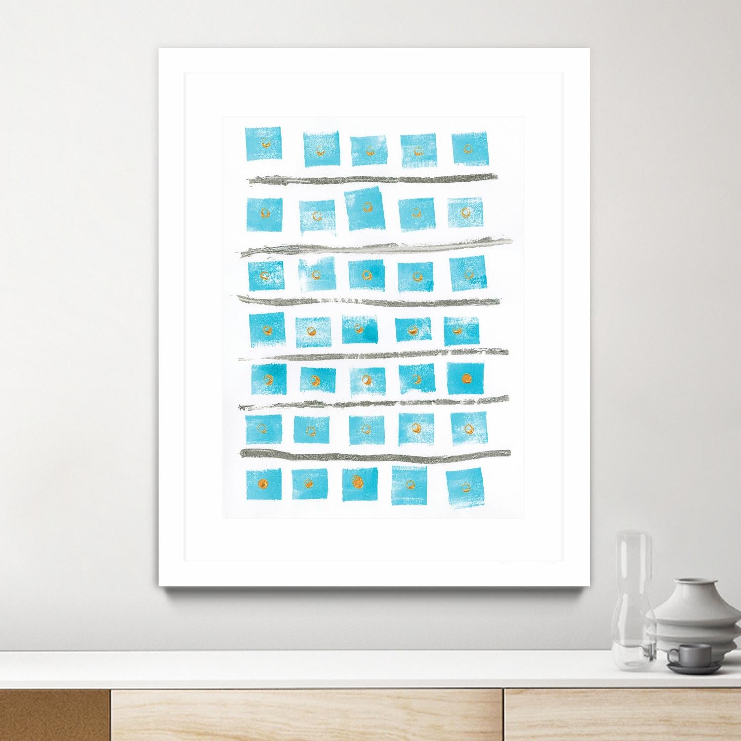 Ocean Blue II by Portfolio on GIANT ART - blue abstract