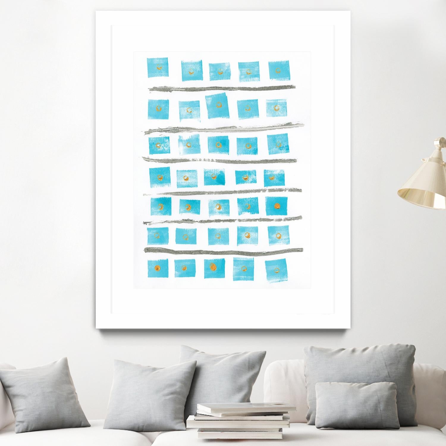 Ocean Blue II by Portfolio on GIANT ART - blue abstract