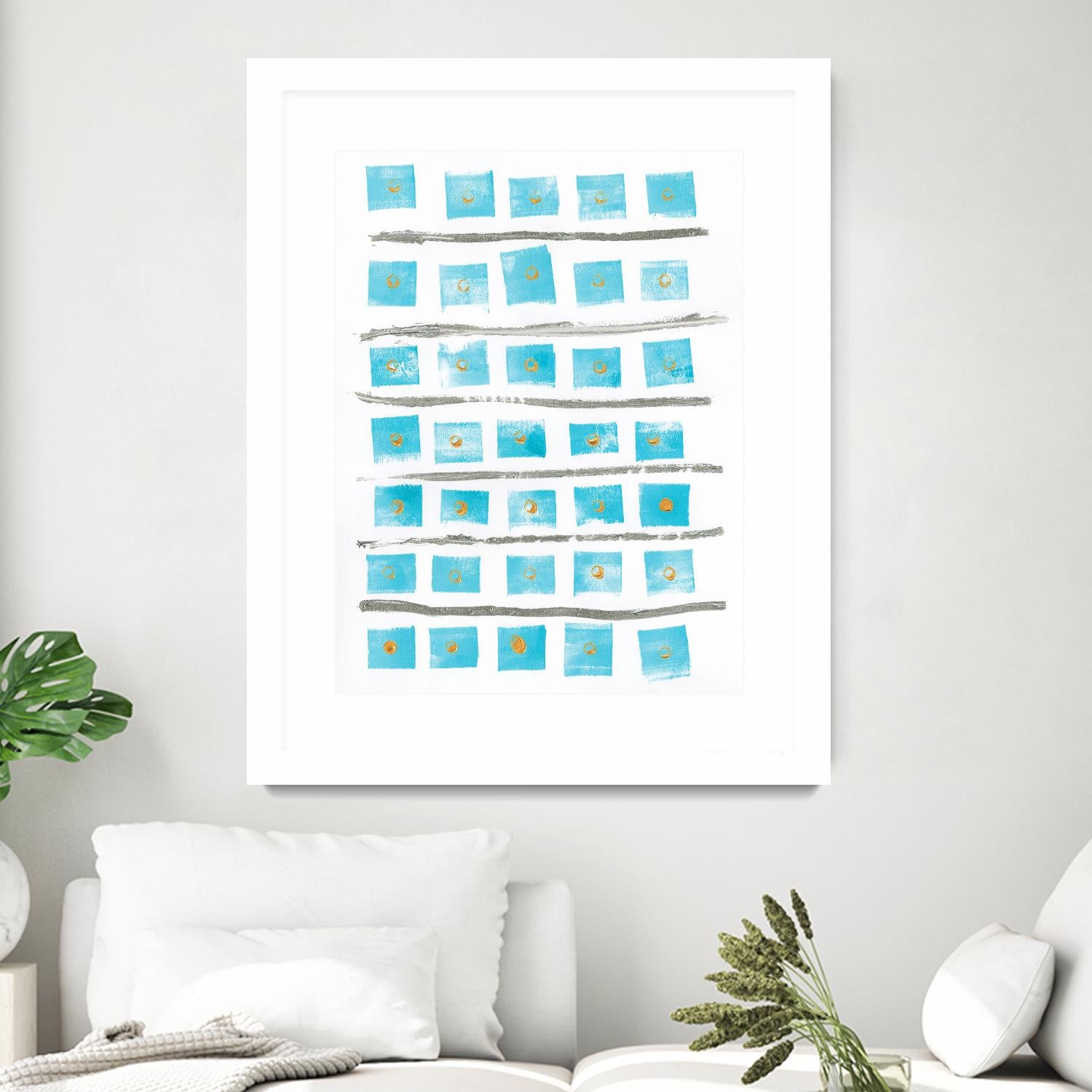 Ocean Blue II by Portfolio on GIANT ART - blue abstract