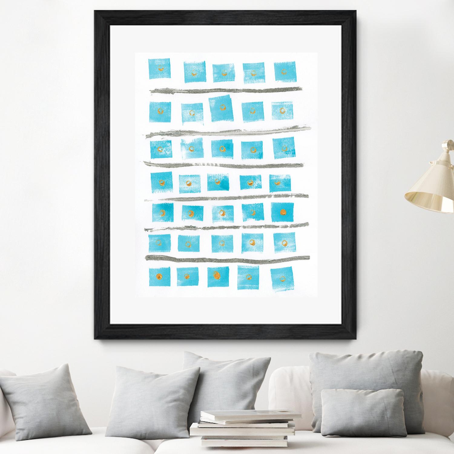 Ocean Blue II by Portfolio on GIANT ART - blue abstract