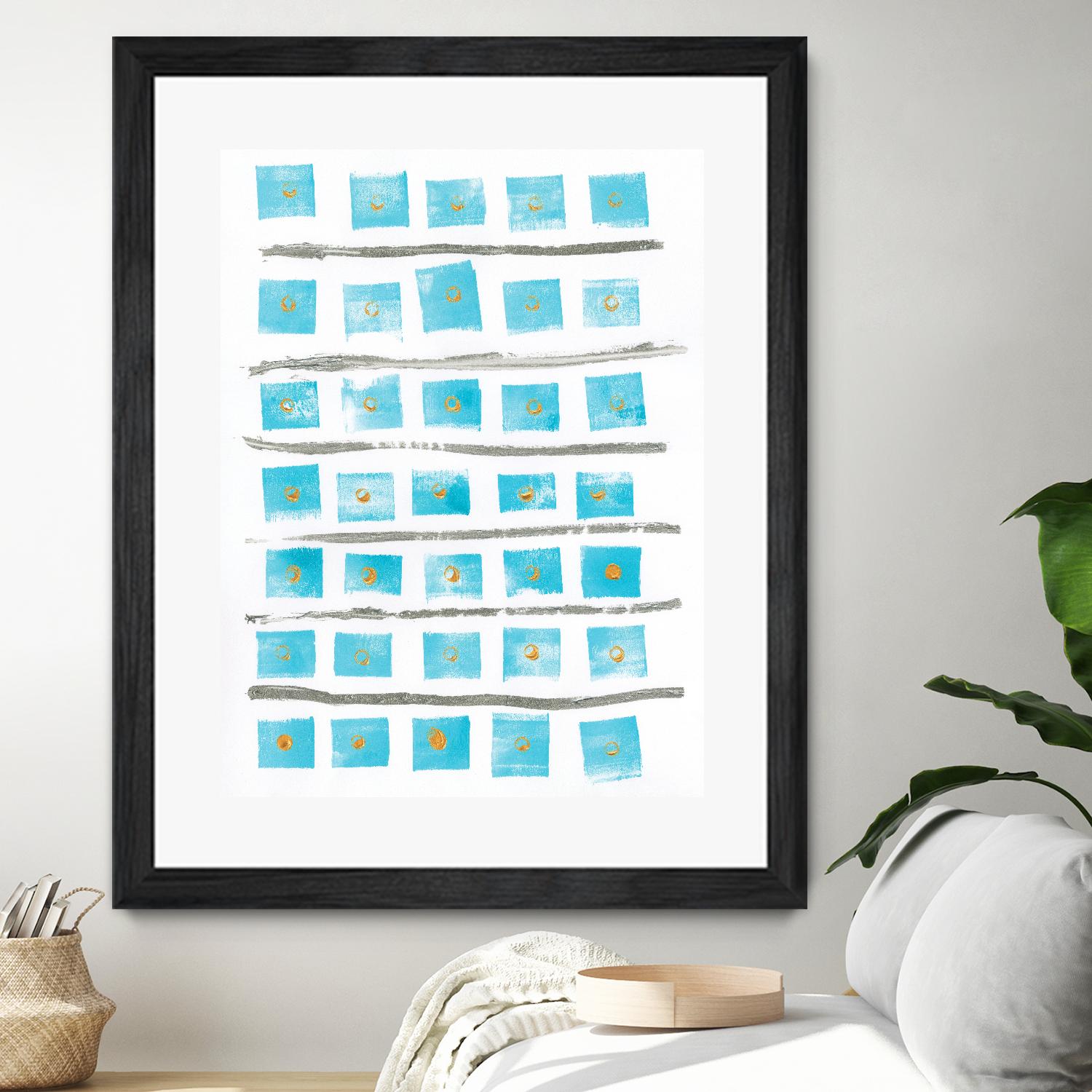 Ocean Blue II by Portfolio on GIANT ART - blue abstract