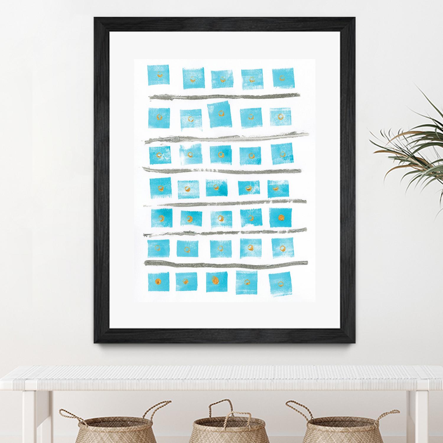 Ocean Blue II by Portfolio on GIANT ART - blue abstract