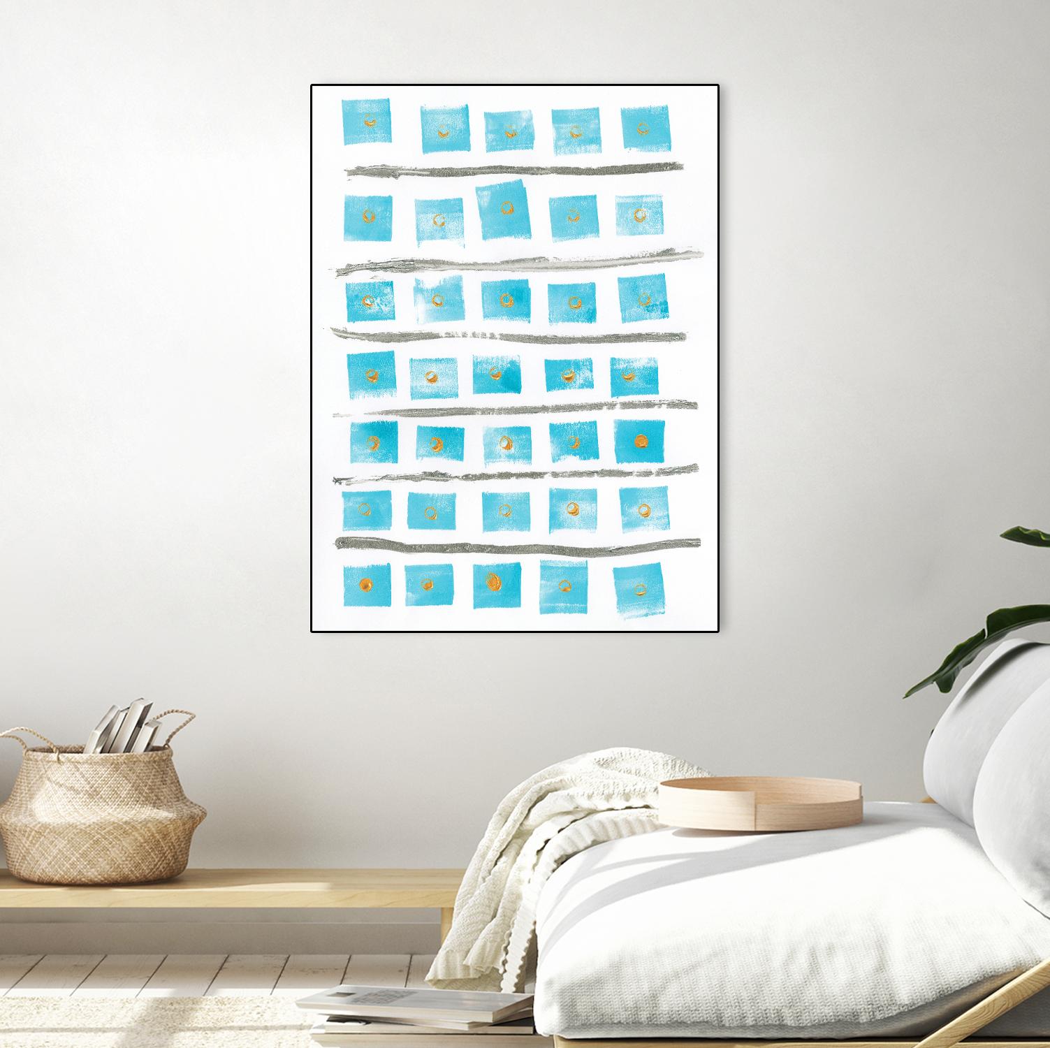 Ocean Blue II by Portfolio on GIANT ART - blue abstract