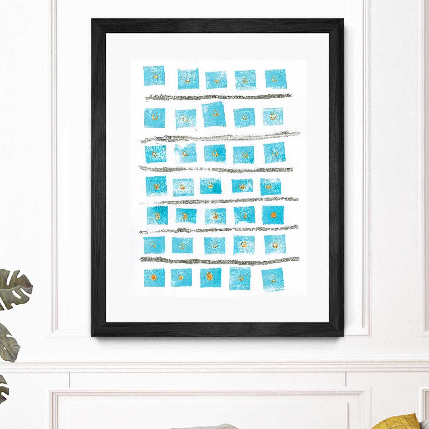 Ocean Blue II by Portfolio on GIANT ART - blue abstract