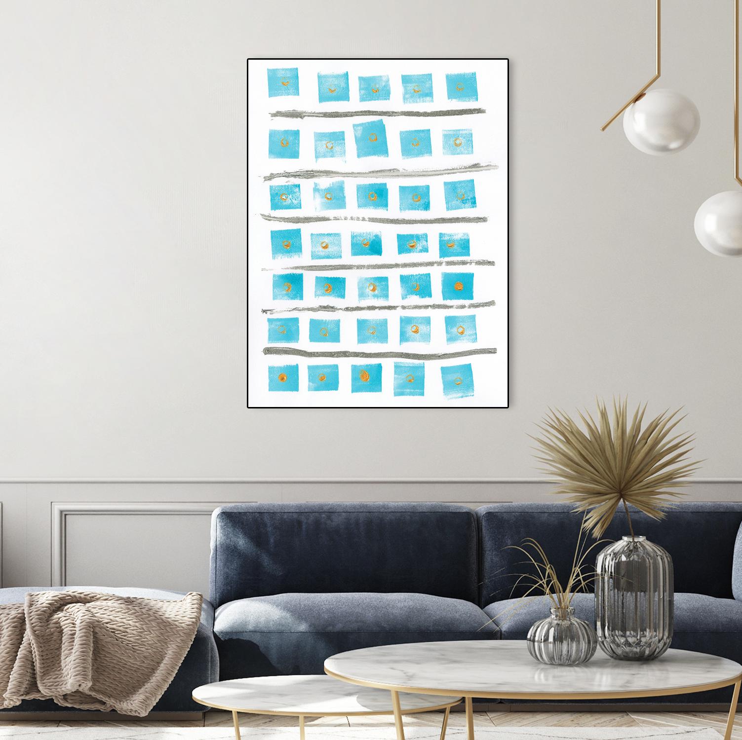 Ocean Blue II by Portfolio on GIANT ART - blue abstract