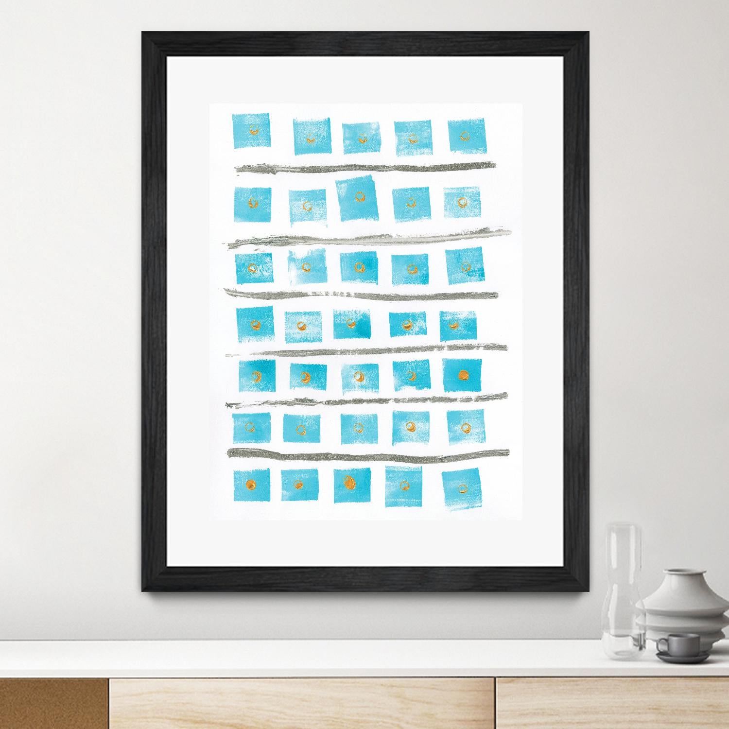 Ocean Blue II by Portfolio on GIANT ART - blue abstract