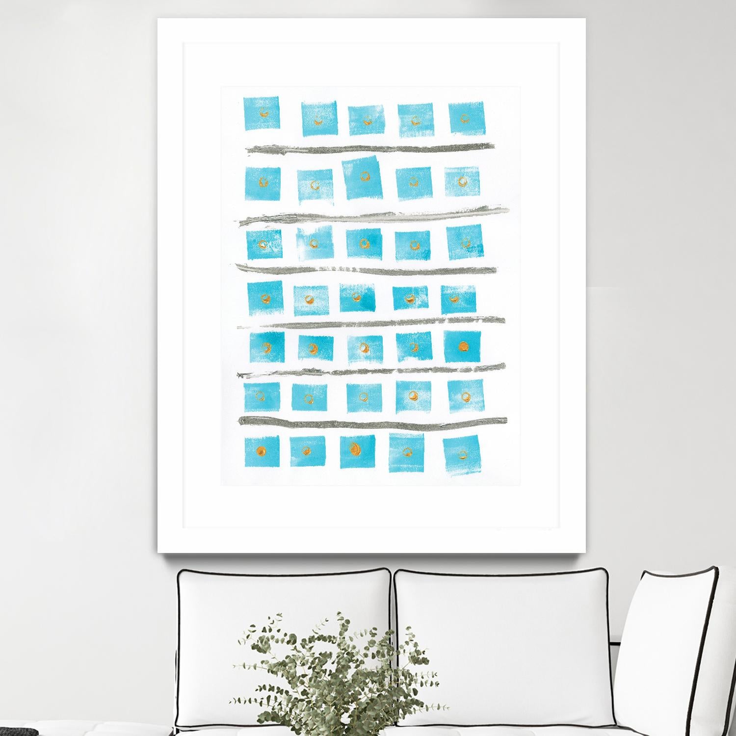 Ocean Blue II by Portfolio on GIANT ART - blue abstract