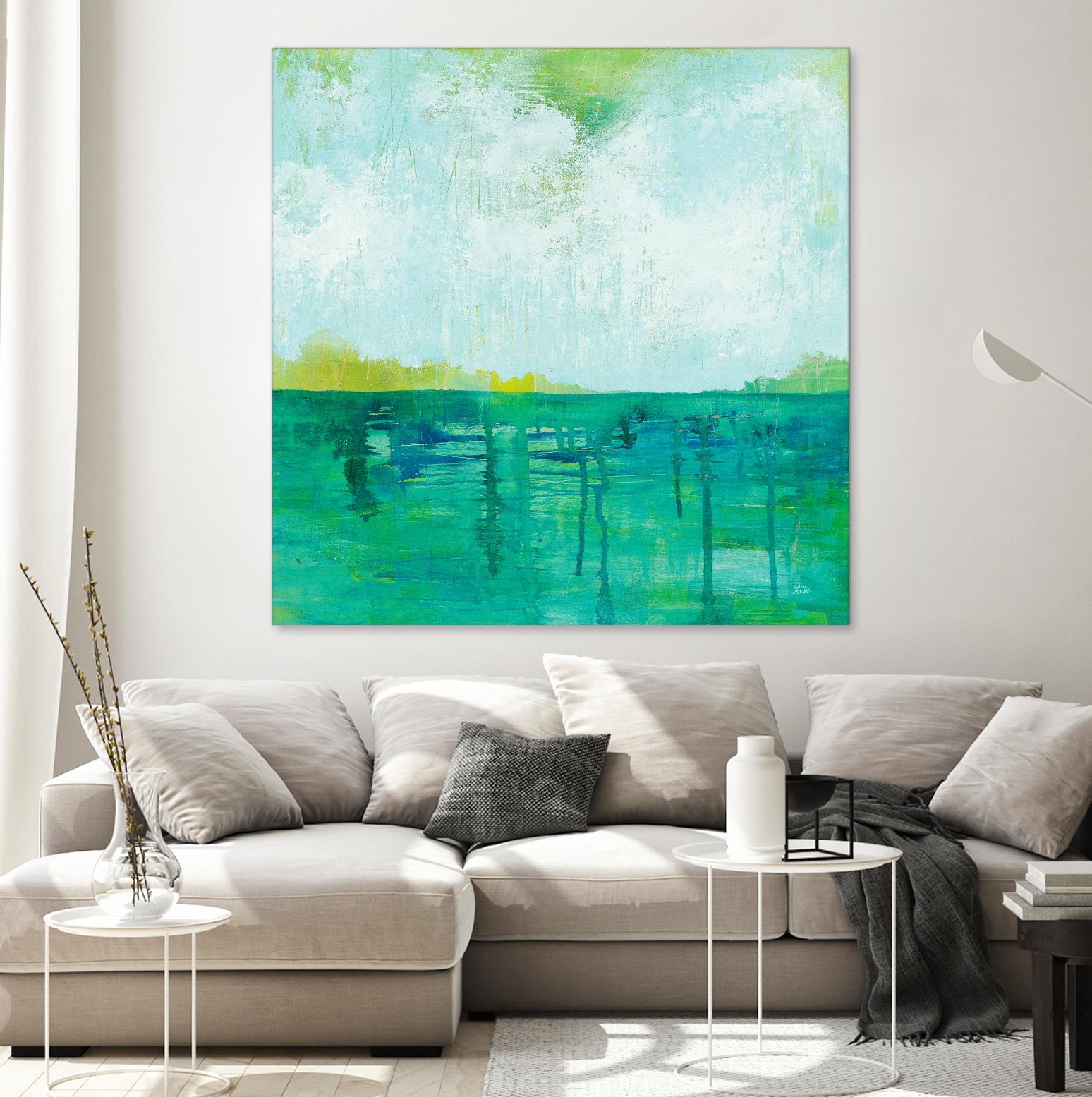 To the Shore by Melissa Averinos on GIANT ART - blue abstract