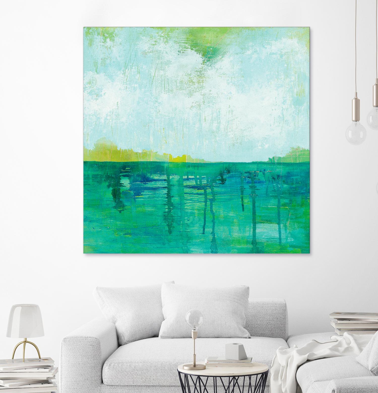 To the Shore by Melissa Averinos on GIANT ART - blue abstract