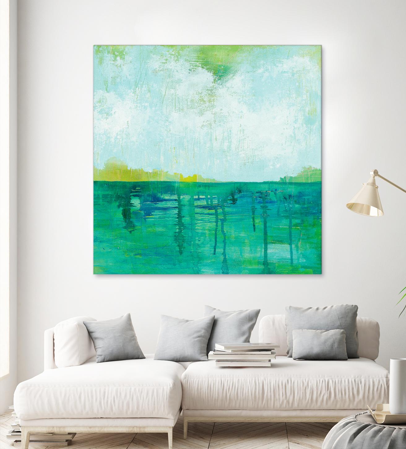 To the Shore by Melissa Averinos on GIANT ART - blue abstract