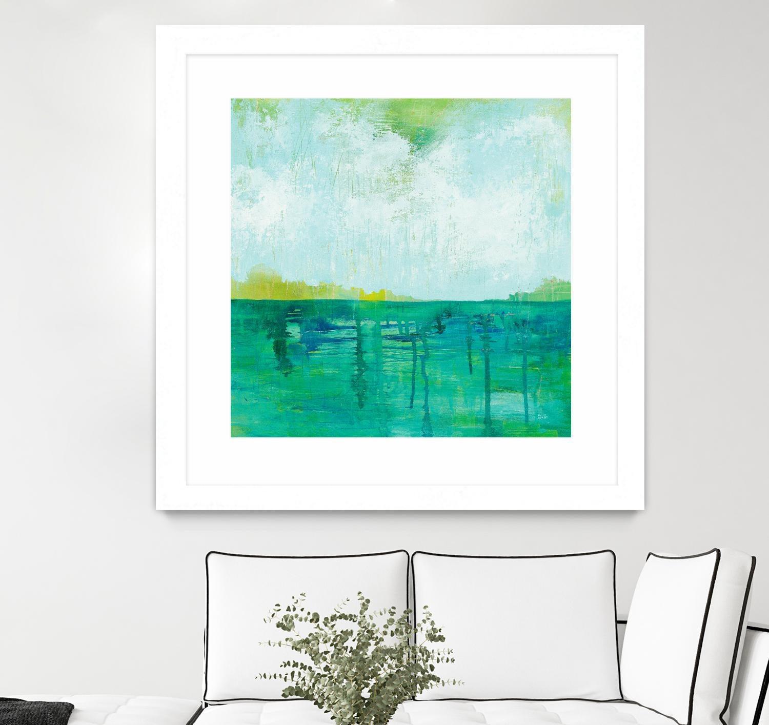 To the Shore by Melissa Averinos on GIANT ART - blue abstract