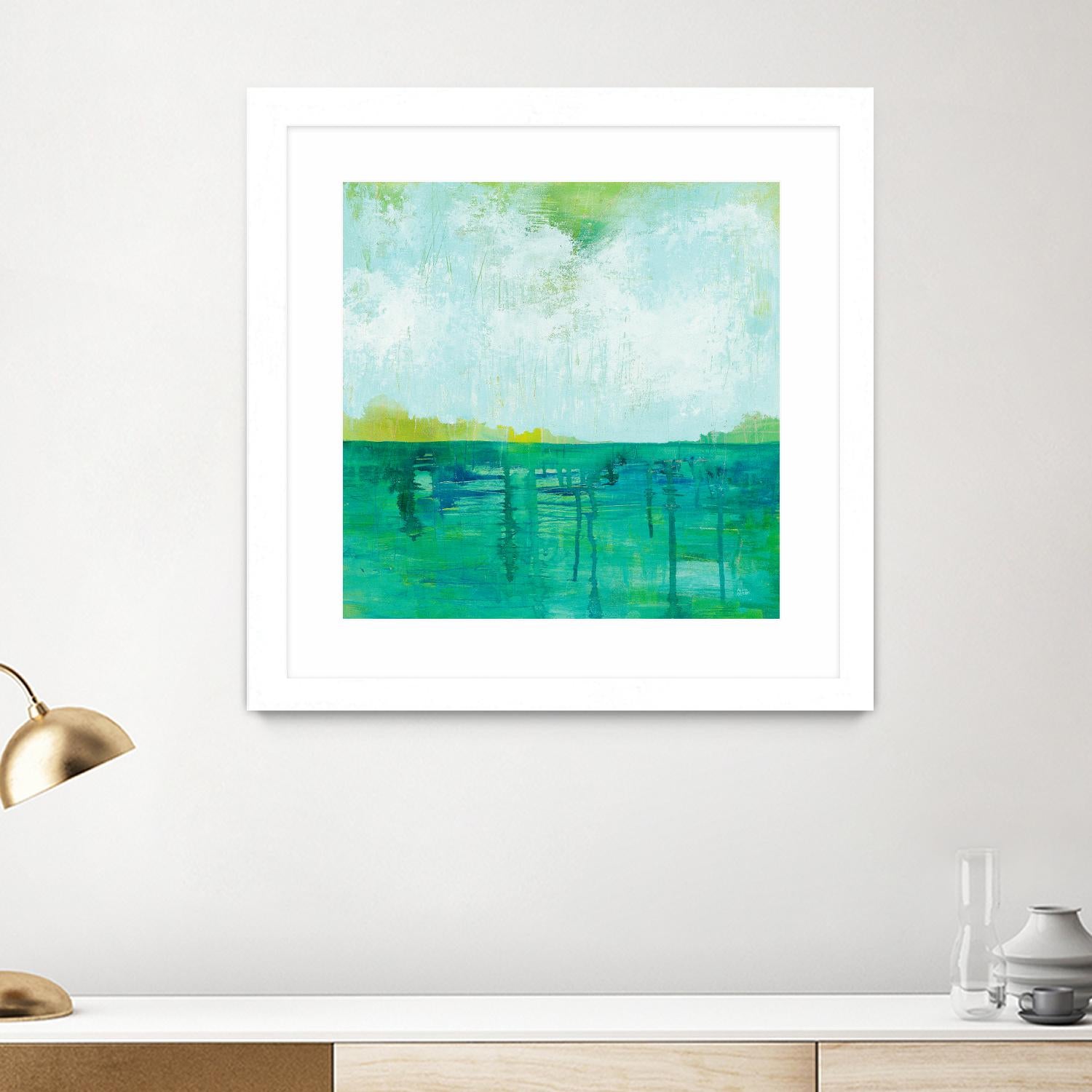 To the Shore by Melissa Averinos on GIANT ART - blue abstract