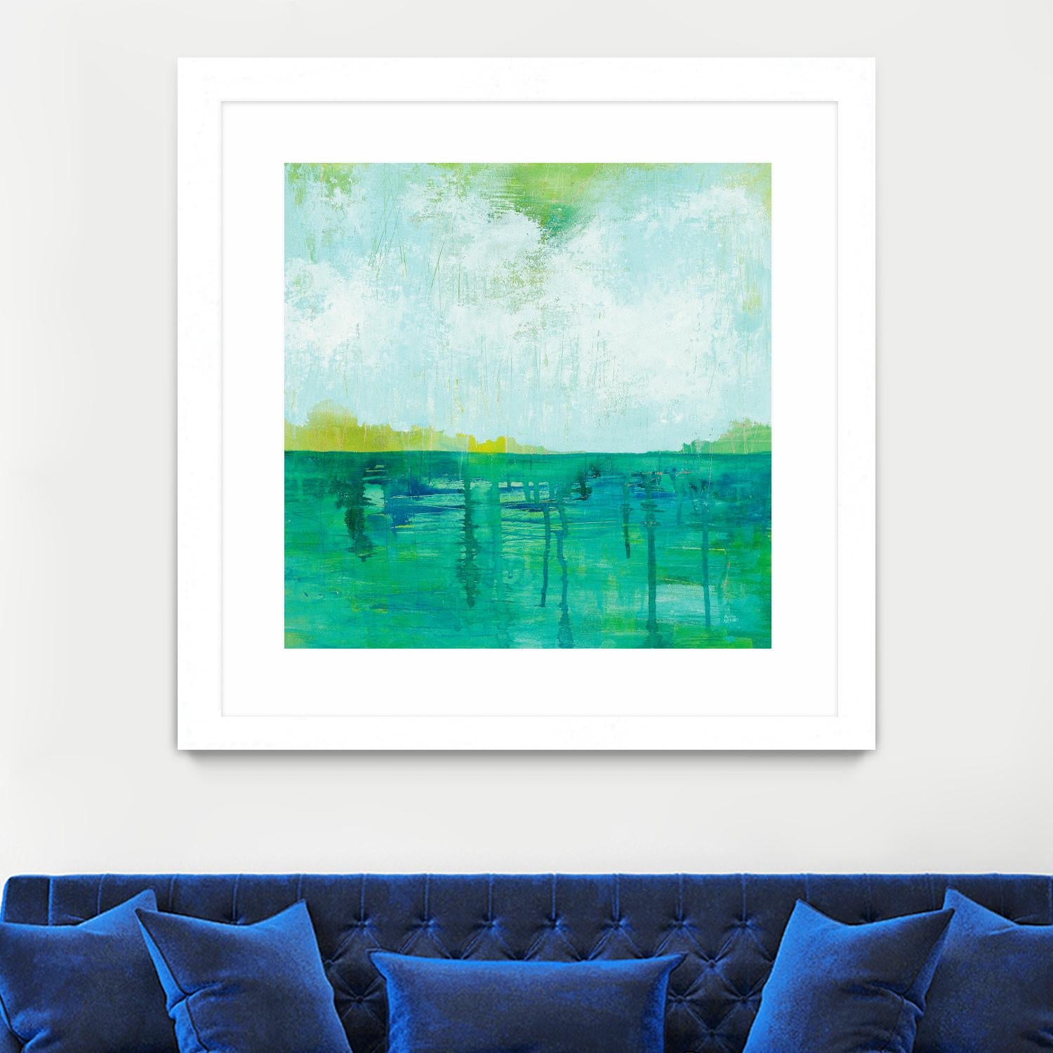 To the Shore by Melissa Averinos on GIANT ART - blue abstract