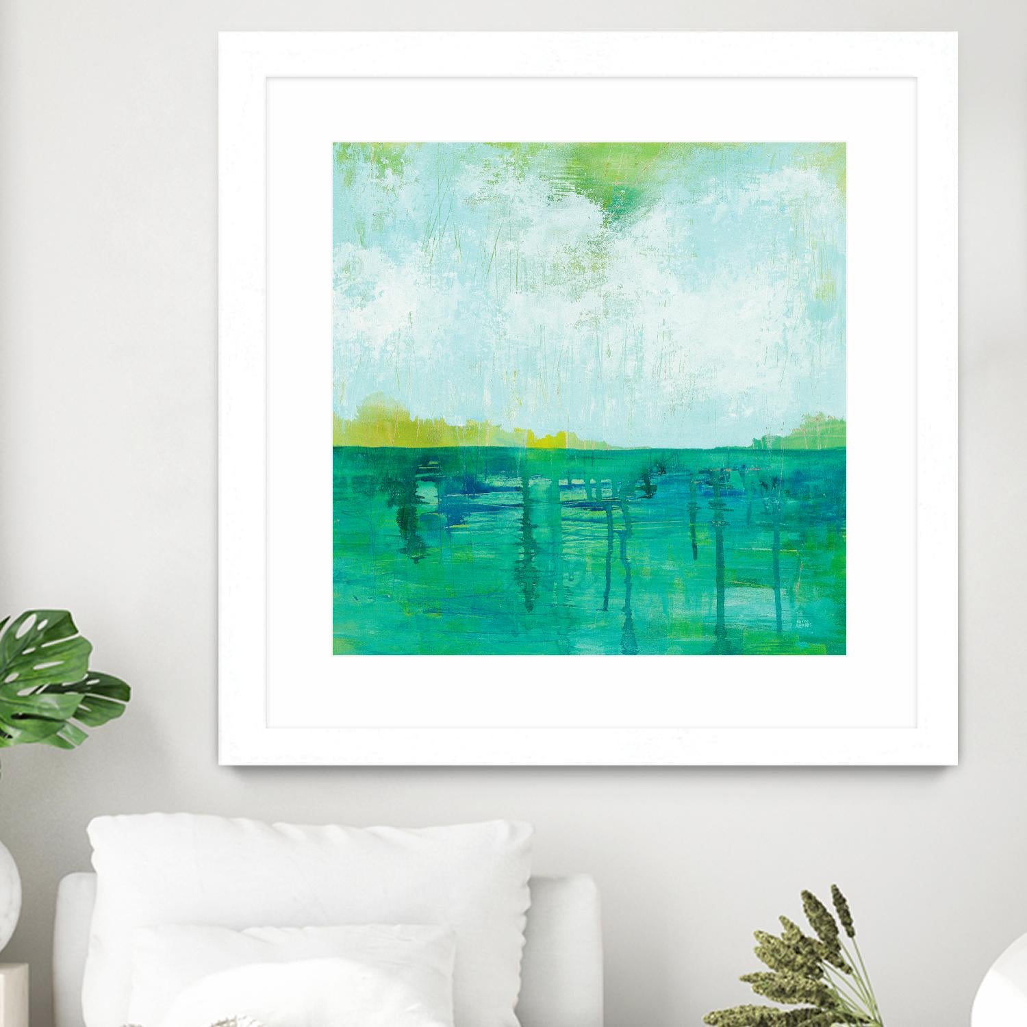 To the Shore by Melissa Averinos on GIANT ART - blue abstract