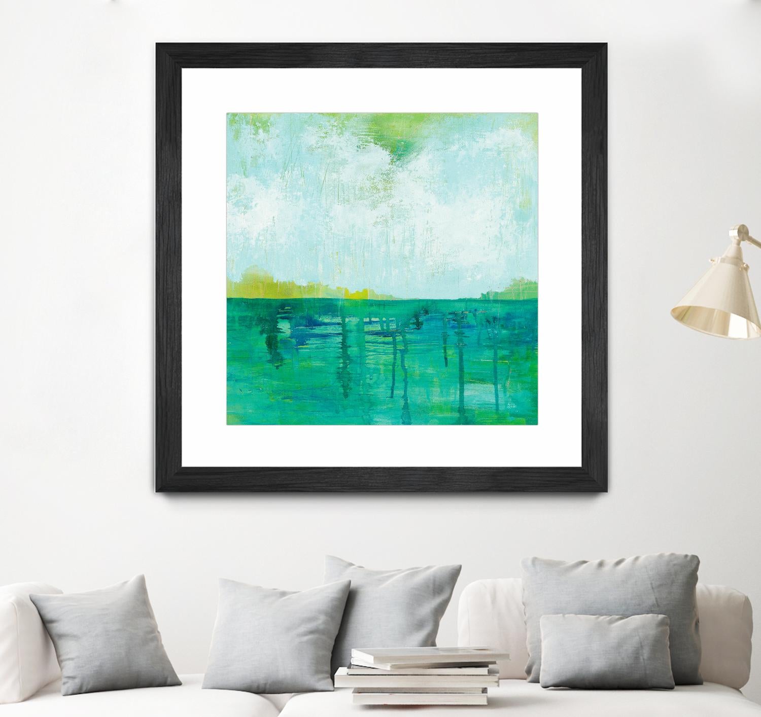 To the Shore by Melissa Averinos on GIANT ART - blue abstract