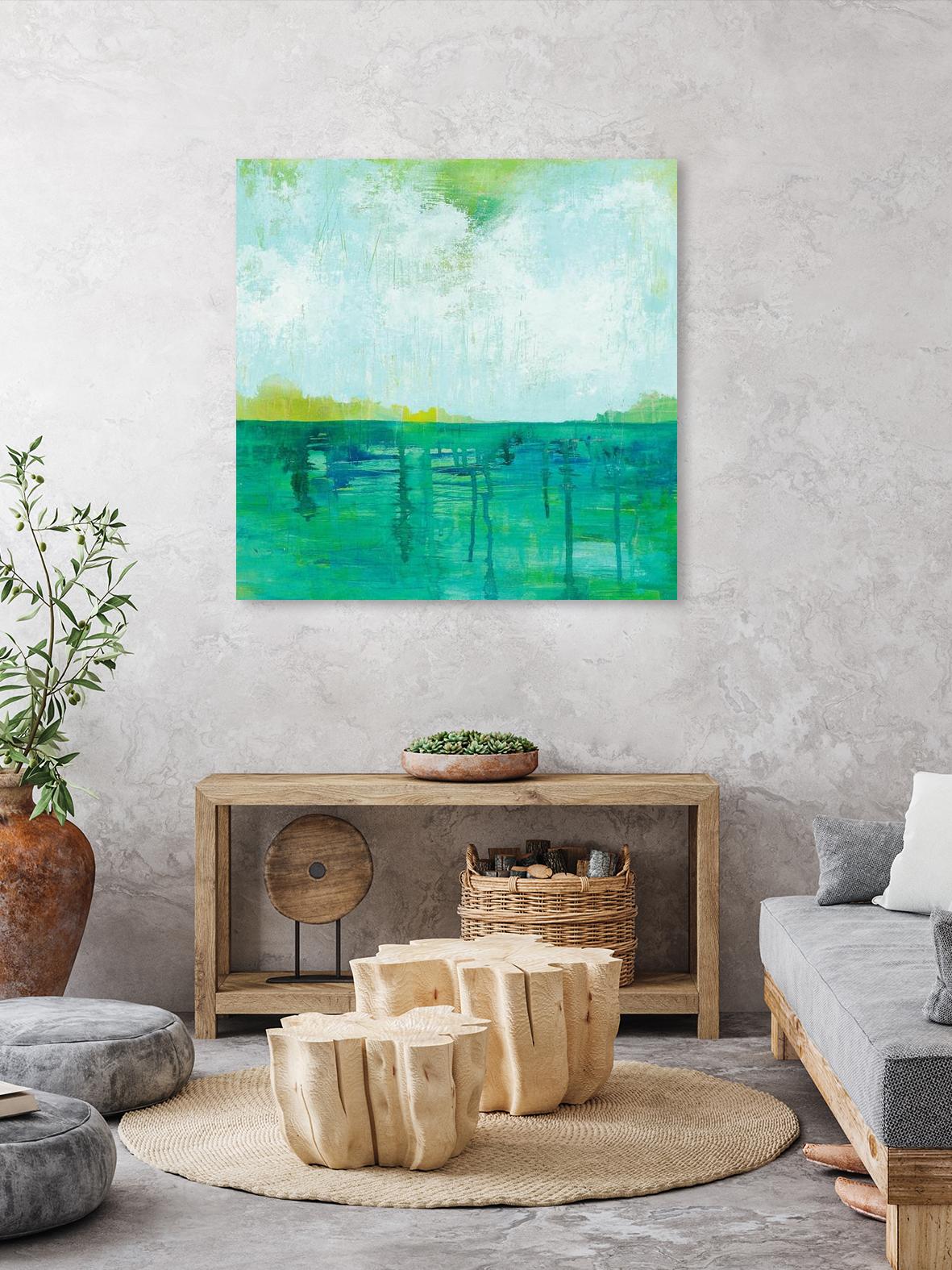 To the Shore by Melissa Averinos on GIANT ART - blue abstract